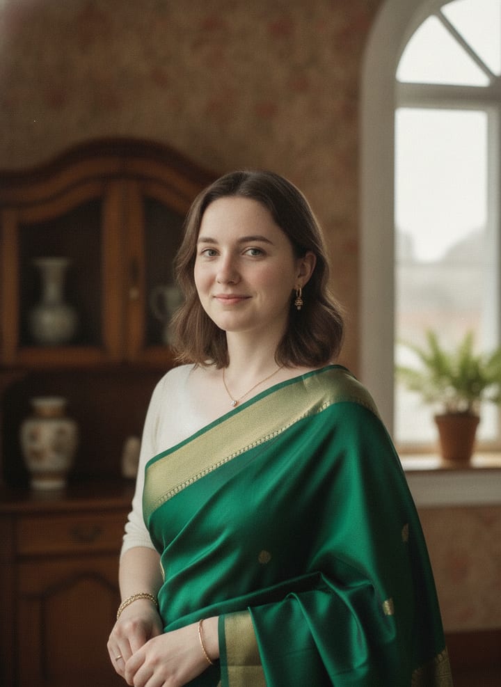 Saree Elegance sample generated by our engine